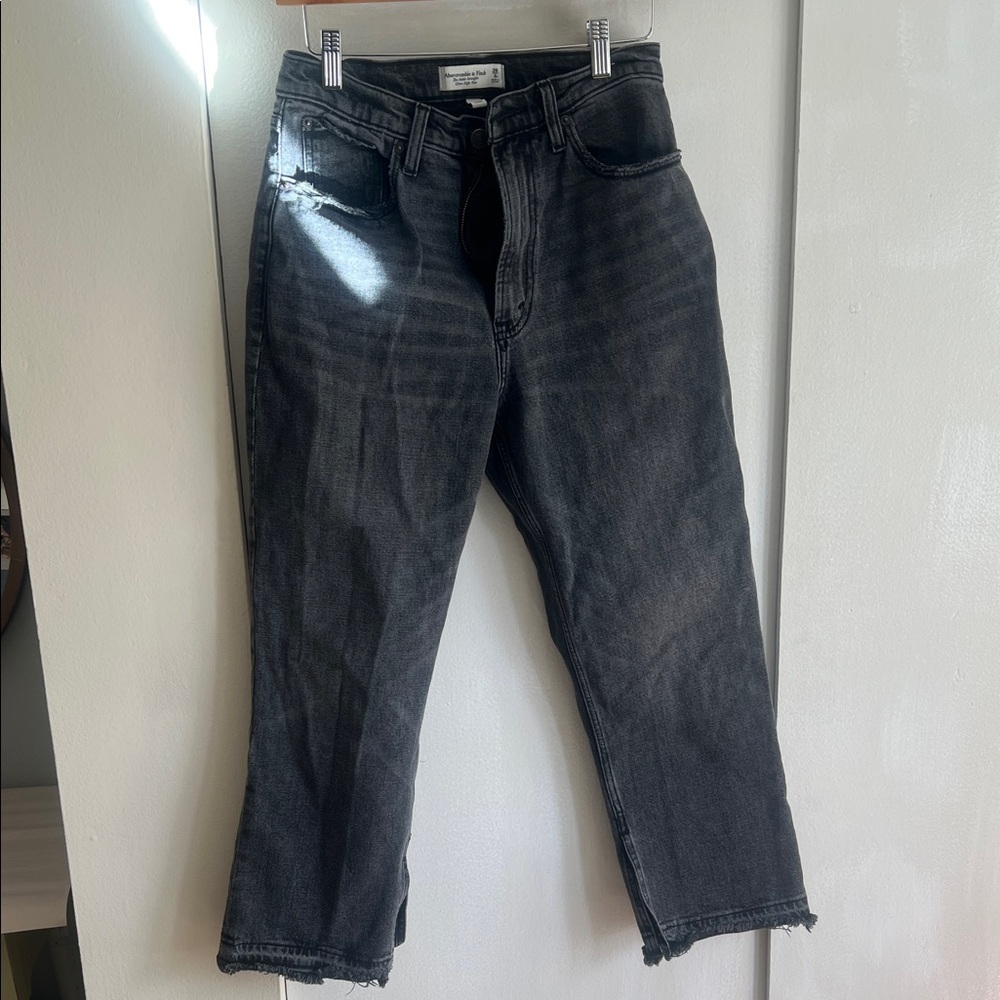 Abercrombie & Fitch Women's Black Straight Jeans